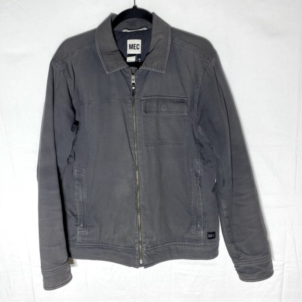 MEC Mountain Equipment Co Op Grey Organic Cotton Regular Fit Jacket M